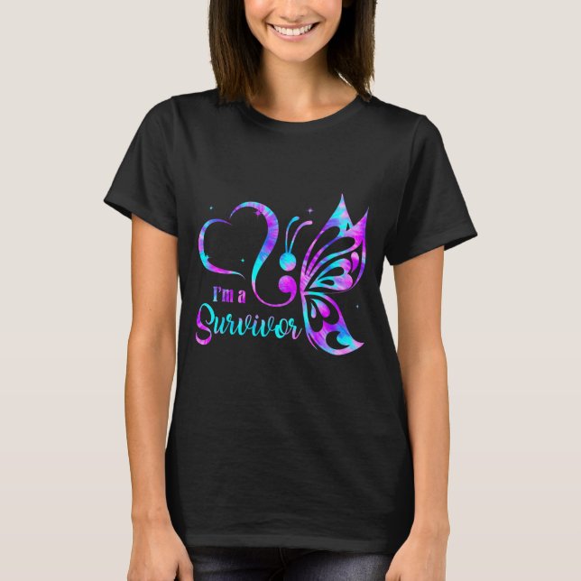 Semicolon prevention awareness  T-Shirt (Vorderseite)