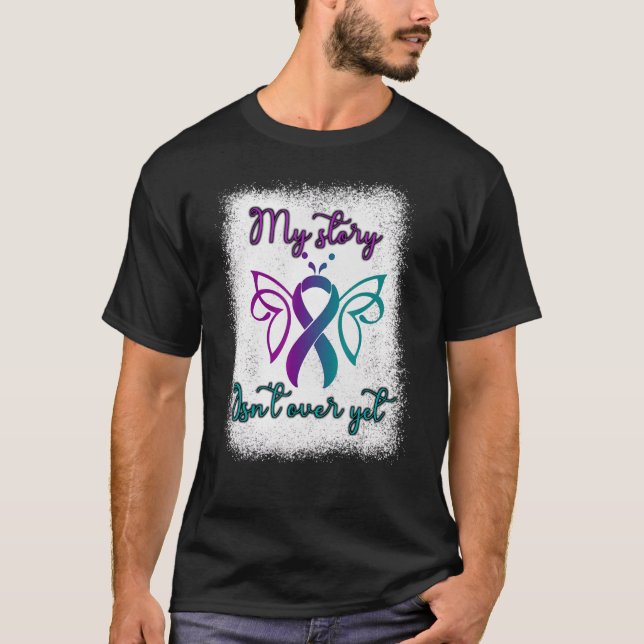 Semicolon Project Butterfly Depression Awareness T-Shirt (Vorderseite)