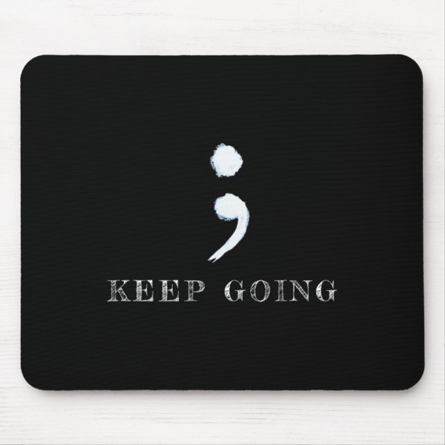 Semicolon Project Mental Health Awareness Mousepad (Vorne)