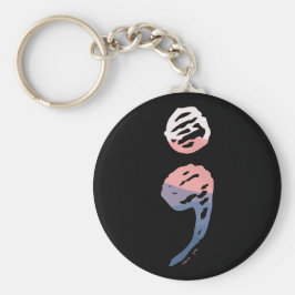 Semicolon - Psychische Gesundheit Schlüsselanhänger