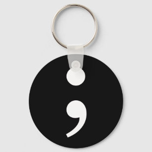 Semicolon Schlüsselanhänger