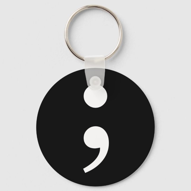 Semicolon Schlüsselanhänger (Vorderseite)