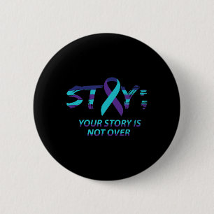 Semicolon Suicide Awareness Mental Health bleibe Button