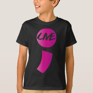 Semicolon Suicide Bewusstsein Suiziddepression T-Shirt