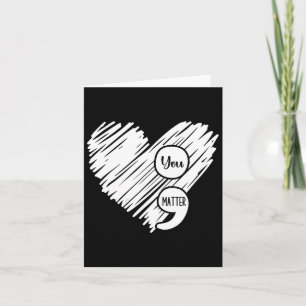 Semicolon Suicide Pre-Healthy Week Karte