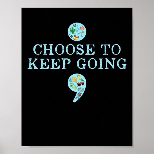 Semicolon Suicide Prevention Awareness Poster (Vorne)