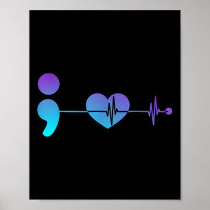 Semicolon Suicide Prevention Awareness Poster