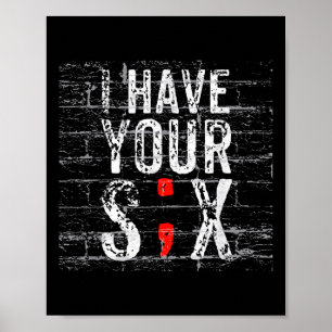 Semicolon Suizidprävention Ich habe Ihr sechs Mili Poster