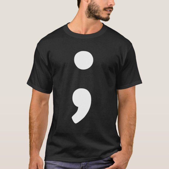 Semicolon T-Shirt (Vorderseite)