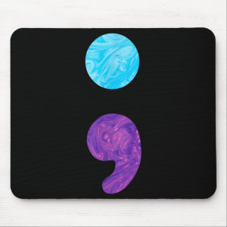 Semikolon-Depressionspräventions-Woche Mousepad