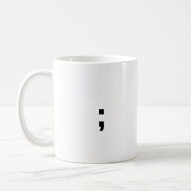 Semikolon Kaffeetasse (Links)