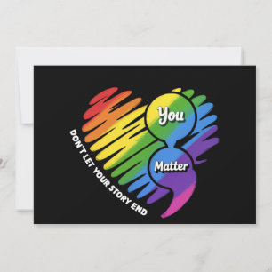 Semikolon LGBTQ Suizidprävention Psychische Gesund Einladung