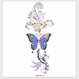 Semikolon Schmetterling Aufkleber