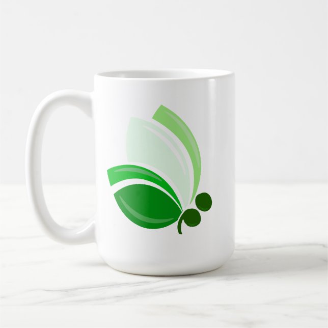 Semikolon-Schmetterling Kaffeetasse (Links)