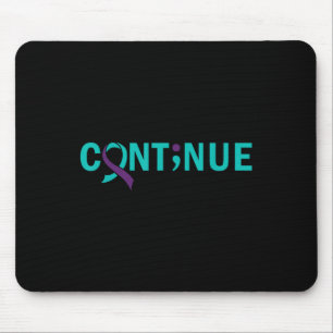 Semikolon-Selbstmordpräventionsbewusstsein fortset Mousepad