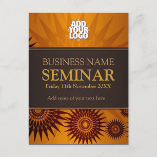 Seminar zum Golden Sun Einladungspostkarte