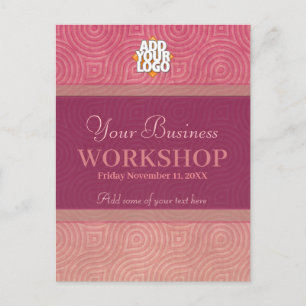 Seminarworkshop-Einladungsvorlage Einladungspostkarte