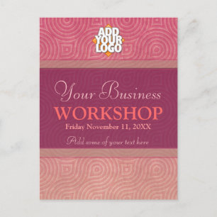 Seminarworkshop-Einladungsvorlage Einladungspostkarte