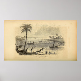 Seminolen am St. Johns River Poster