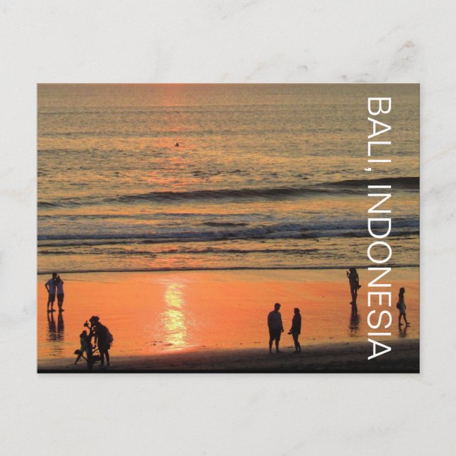 Seminyak Beach People Postkarte (Vorderseite)