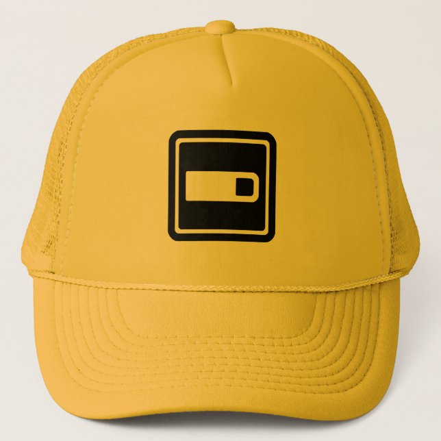 Semiotic Standard Coffee Hat (gelb) Truckerkappe (Vorderseite)