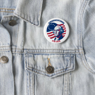 Semiquincentennial George Washington Knopf Button