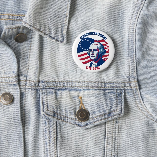 Semiquincentennial George Washington Knopf Button (Beispiel)