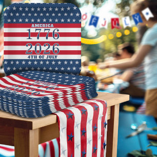 Semiquincentennial Stars Stripes Amerika 1776 2026 Pappteller