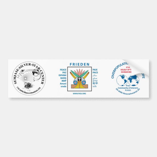 Semjase Silver Star Center Autoaufkleber (Vorne)