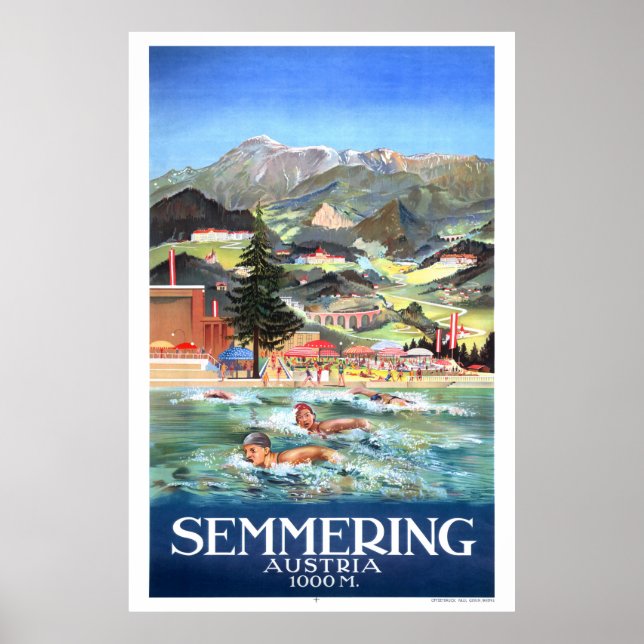 Semmering Austria Vintage Poster 1928 (Vorne)