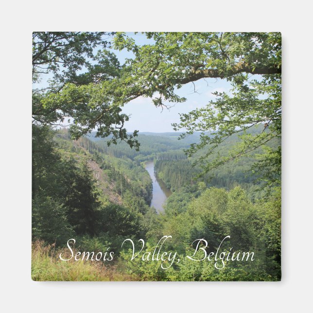 Semois Valley View, Ardennes, Belgien Magnet (Vorne)