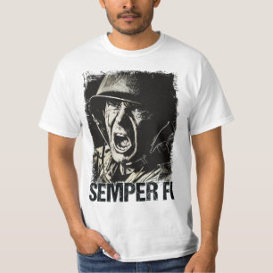 ✪ SEMPER FI ✪ immer treuer Veteran Soldat T-Shirt