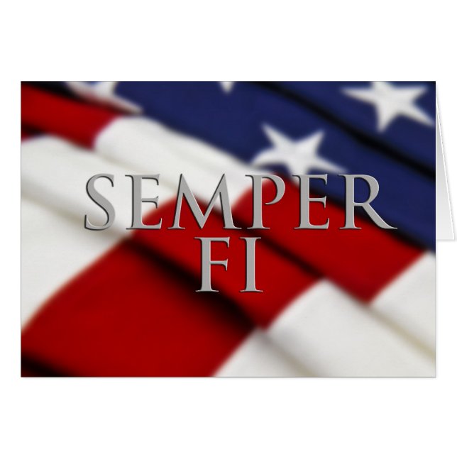Semper FI-Karte (Vorderseite (Horizontal))