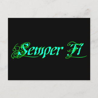 Semper Fi Postkarte
