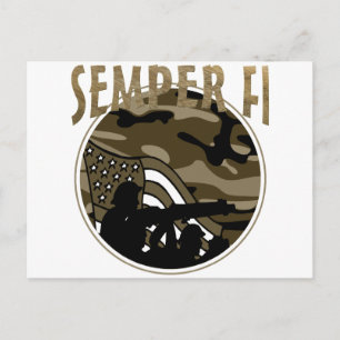 Semper Fi Postkarte