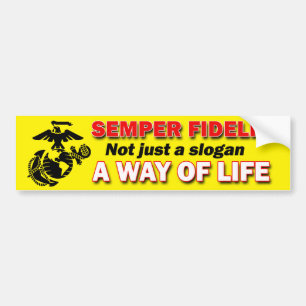 Semper Fidelis a Way Life Autoaufkleber