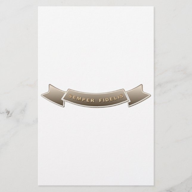 Semper Fidelis Briefpapier (Vorderseite)