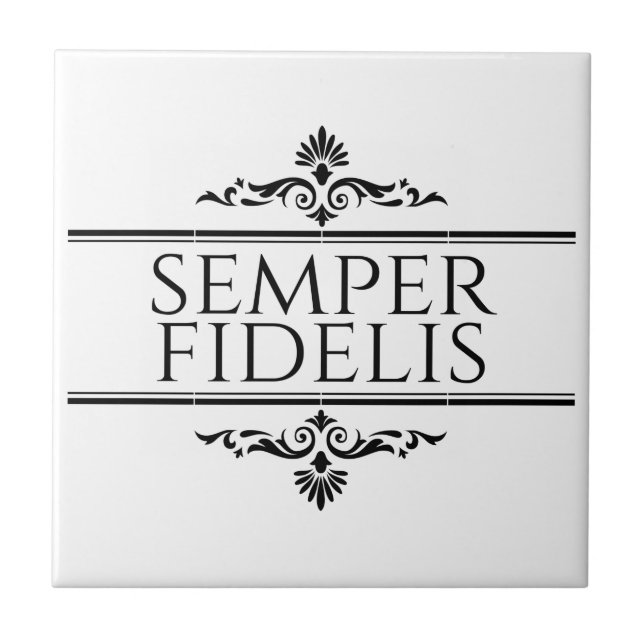 Semper Fidelis Fliese (Vorderseite)