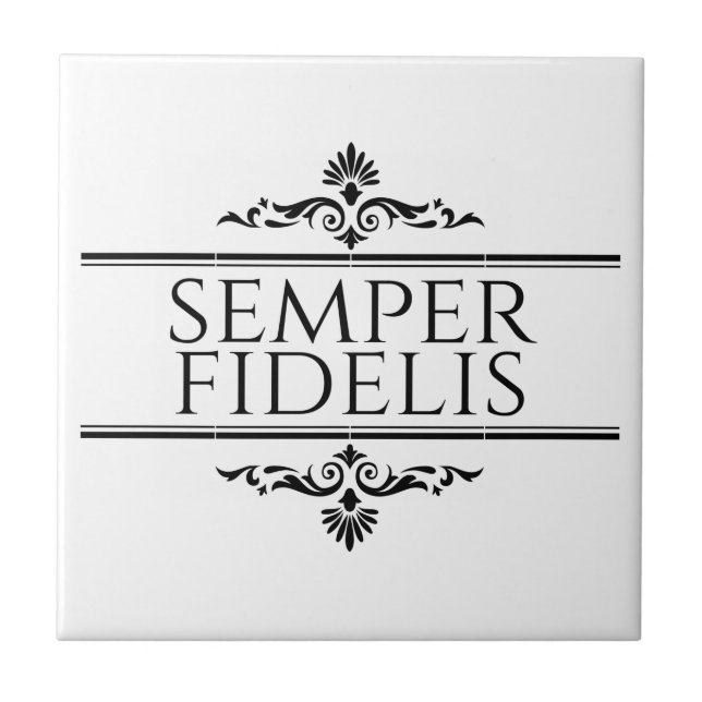 Semper Fidelis Fliese (Vorderseite)