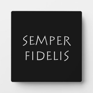 Semper Fidelis Fotoplatte