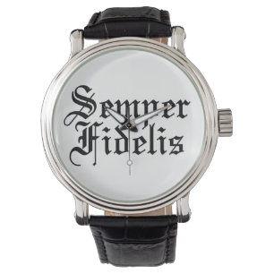 Semper Fidelis - lateinische Phrase Armbanduhr