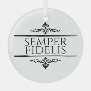 Semper Fidelis Ornament Aus Glas