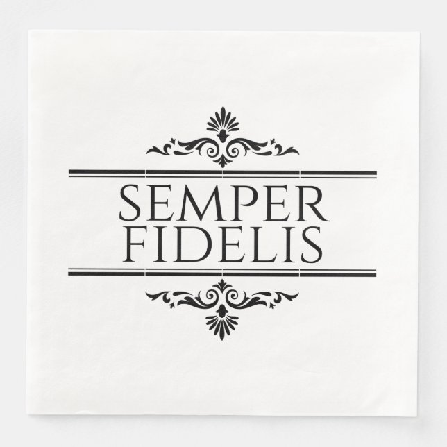 Semper Fidelis Serviette (Vorderseite)