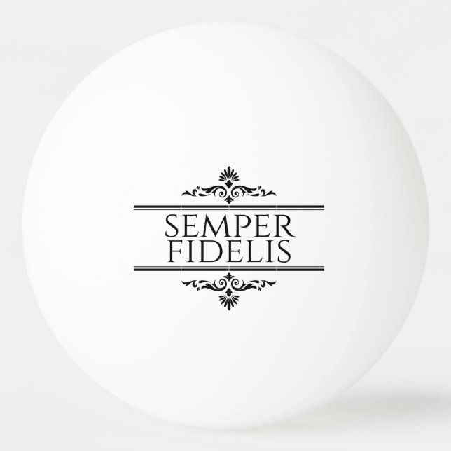 Semper Fidelis Tischtennisball (Vorderseite)