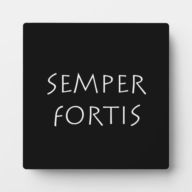 Semper fortis fotoplatte (Vorderseite)