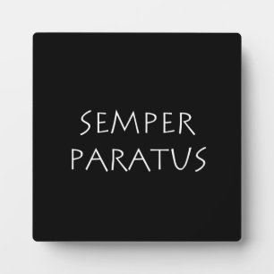 Semper paratus fotoplatte