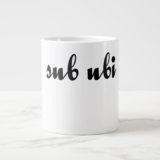 Semper Ubi VorUbi Jumbo-Tasse (Vorderseite)