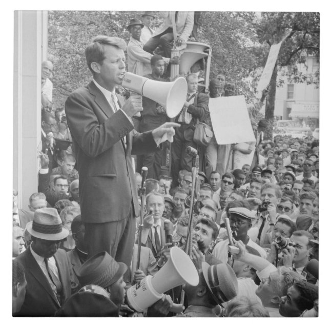 Sen. Robert Kennedy Campaigning für US-Präsident Fliese (Vorderseite)