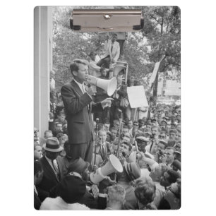 Sen. Robert Kennedy Campaigning für US-Präsident Klemmbrett