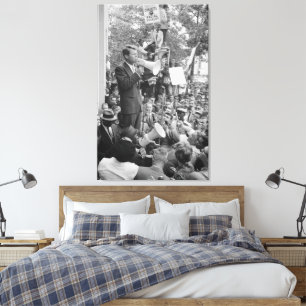 Sen. Robert Kennedy Campaigning für US-Präsident Leinwanddruck